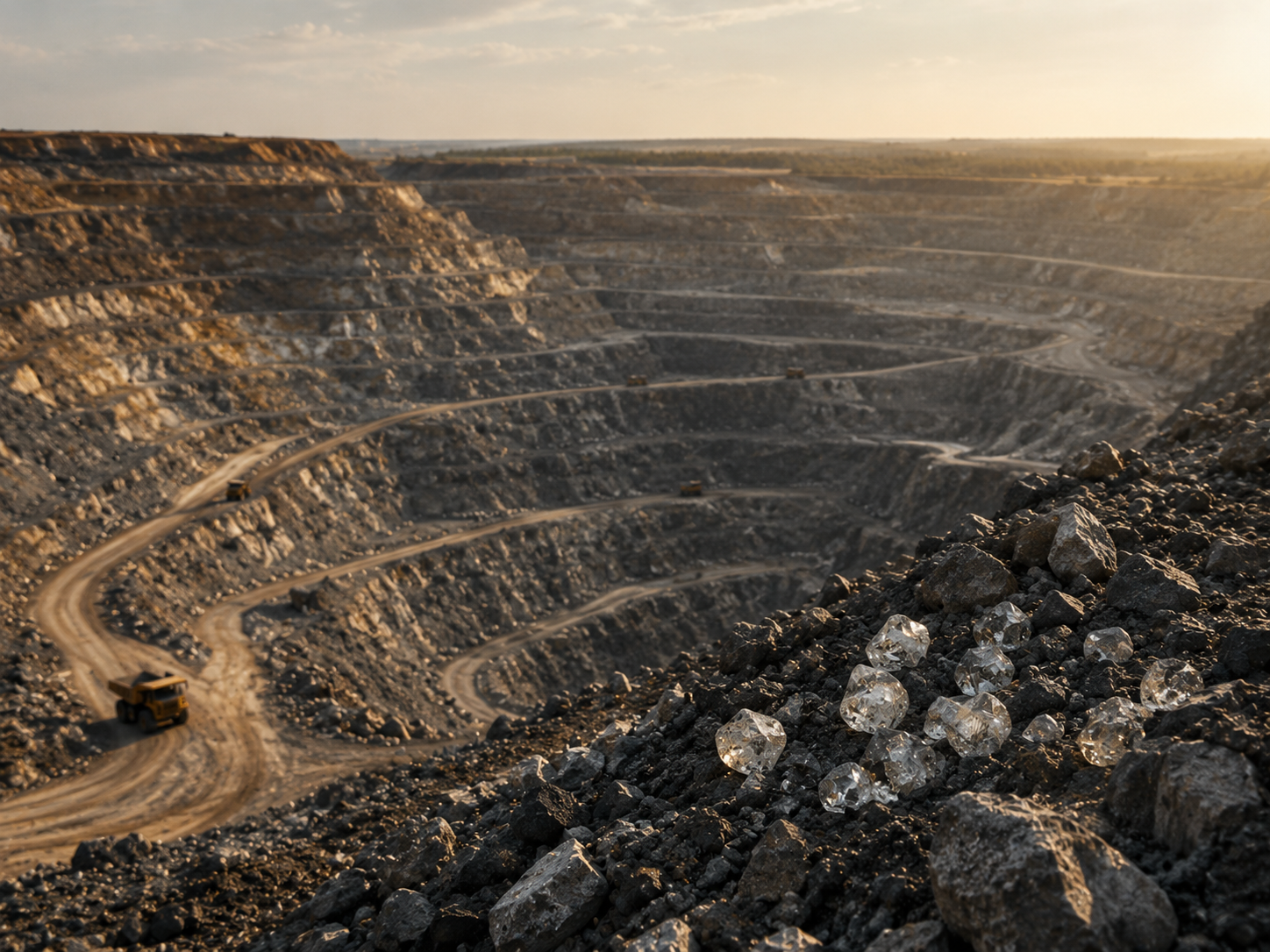 Open pit mine